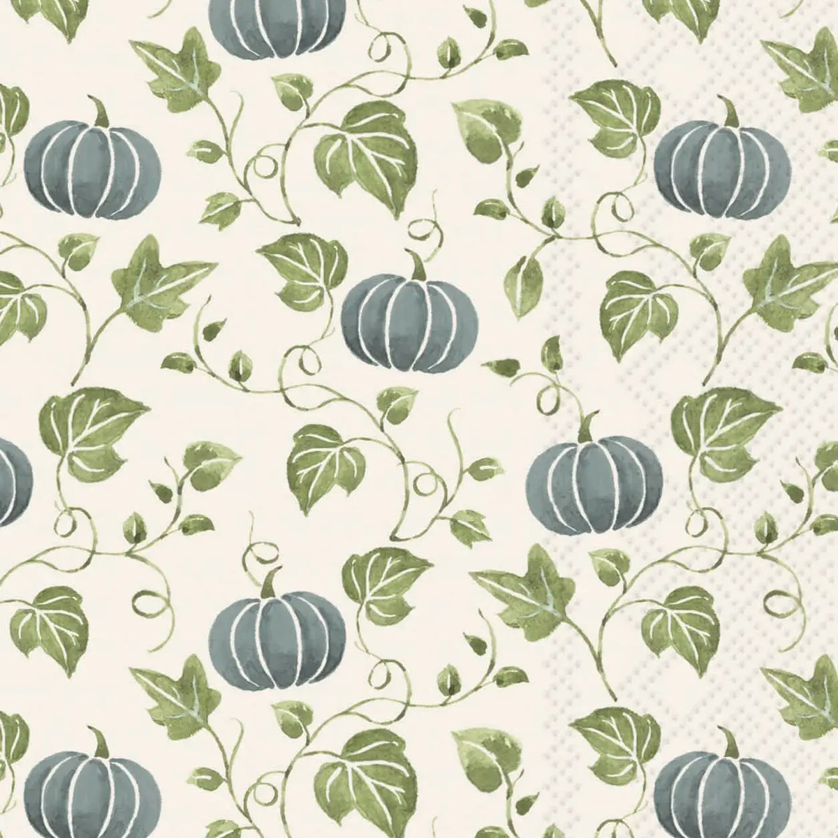 SIMPLE PUMPKIN BLUE PAPER NAPKIN