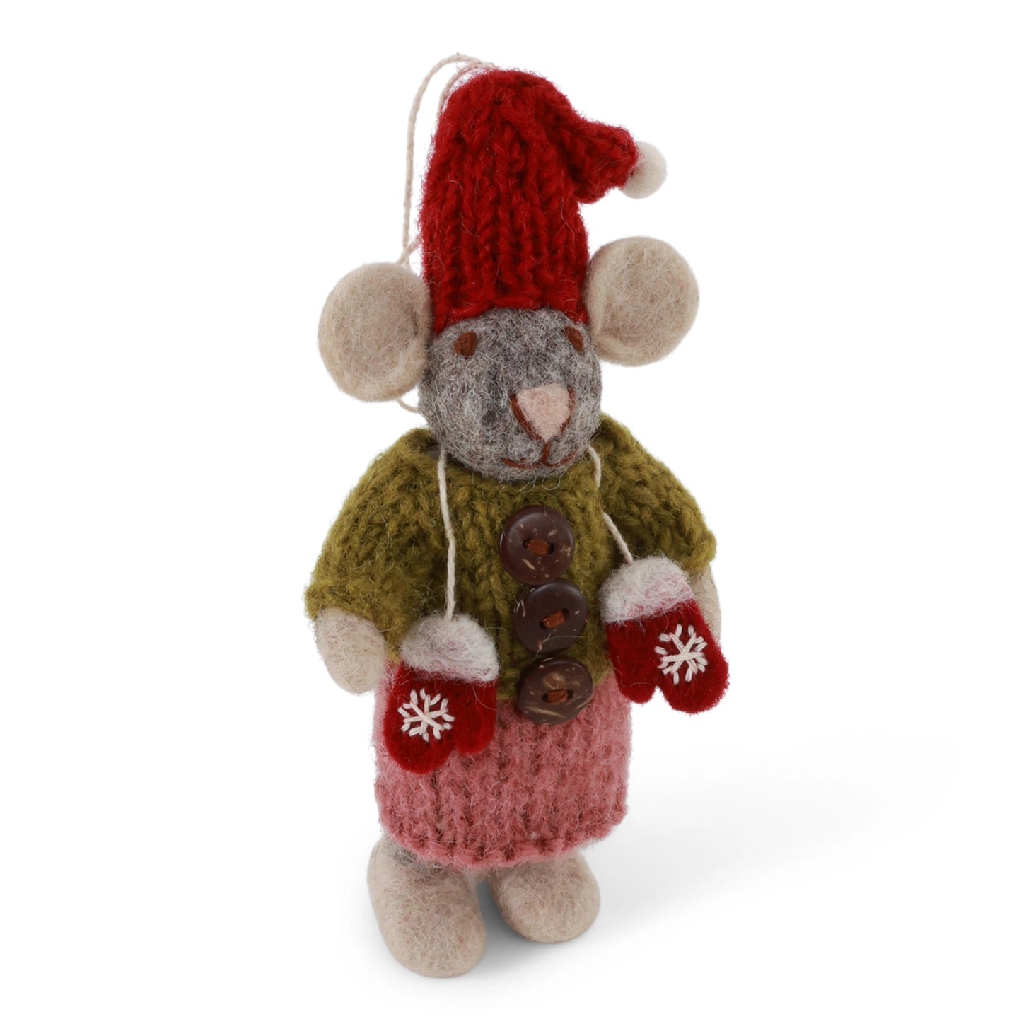 GIRLY MOUSE WITH MITTENS