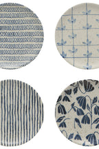 BLUE APPETIZER PLATE SET