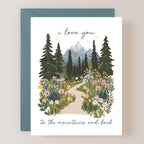 HIKING LOVE CARD