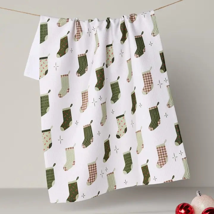 GEOMETRY TEA TOWEL - STOCKING MEDLEY