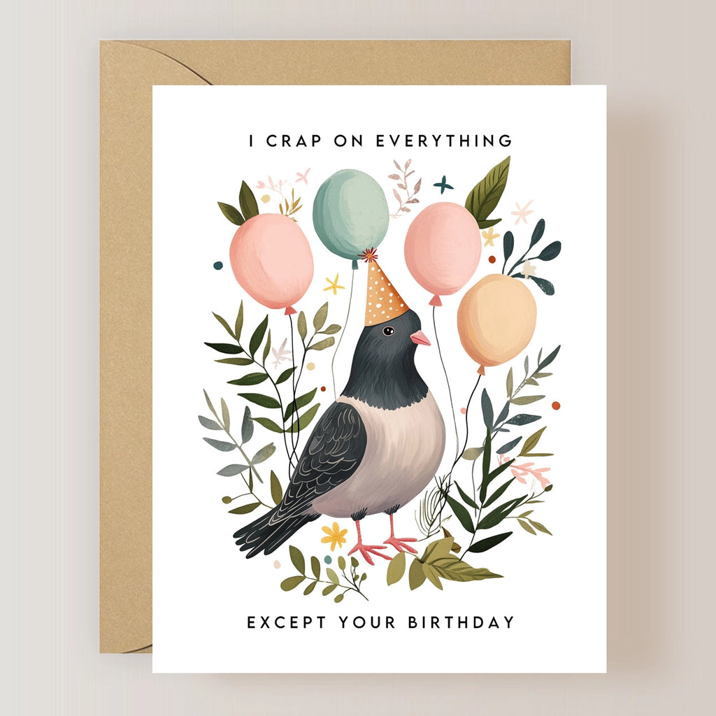 PIGEON BIRTHDAY CARD