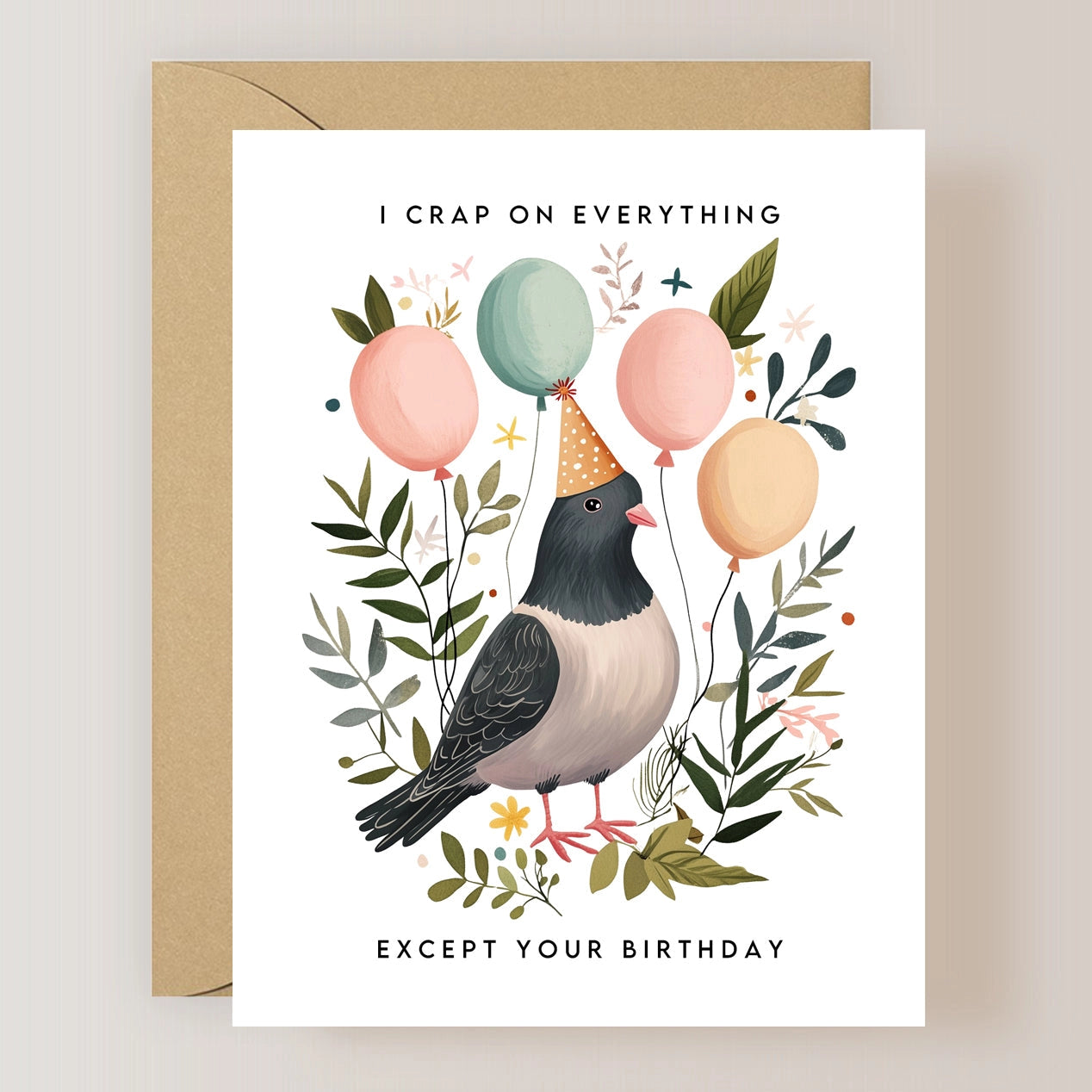 PIGEON BIRTHDAY CARD