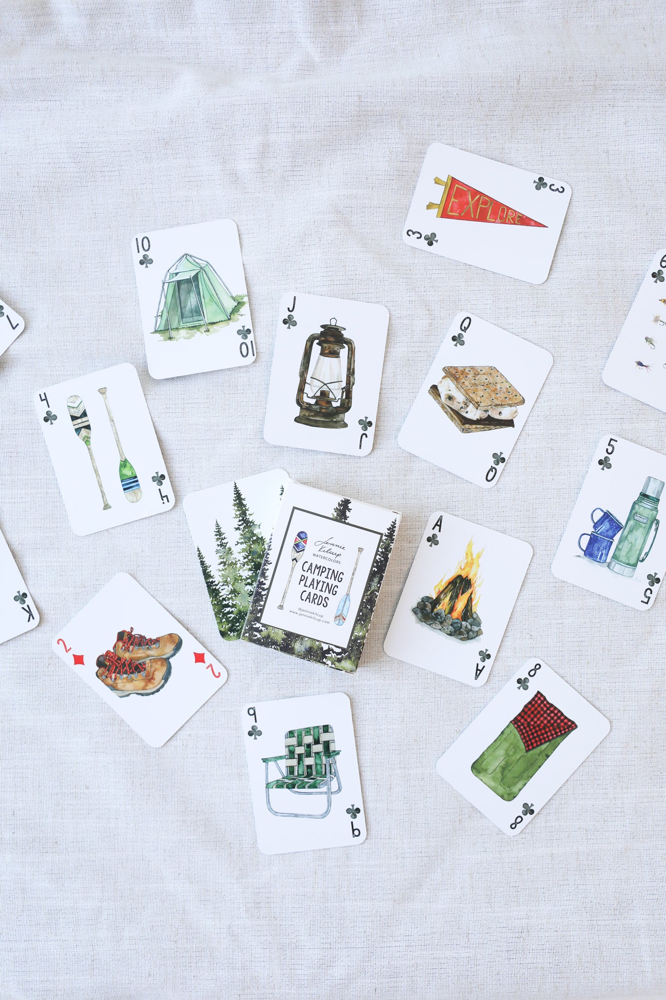 CAMPING PLAYING CARDS
