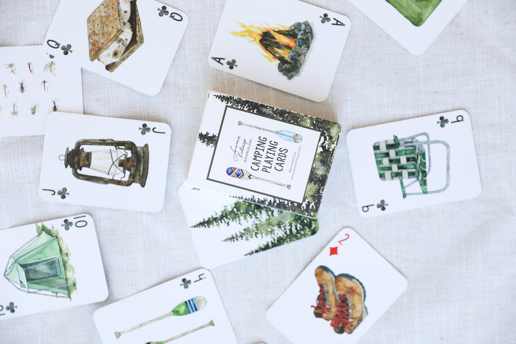 CAMPING PLAYING CARDS