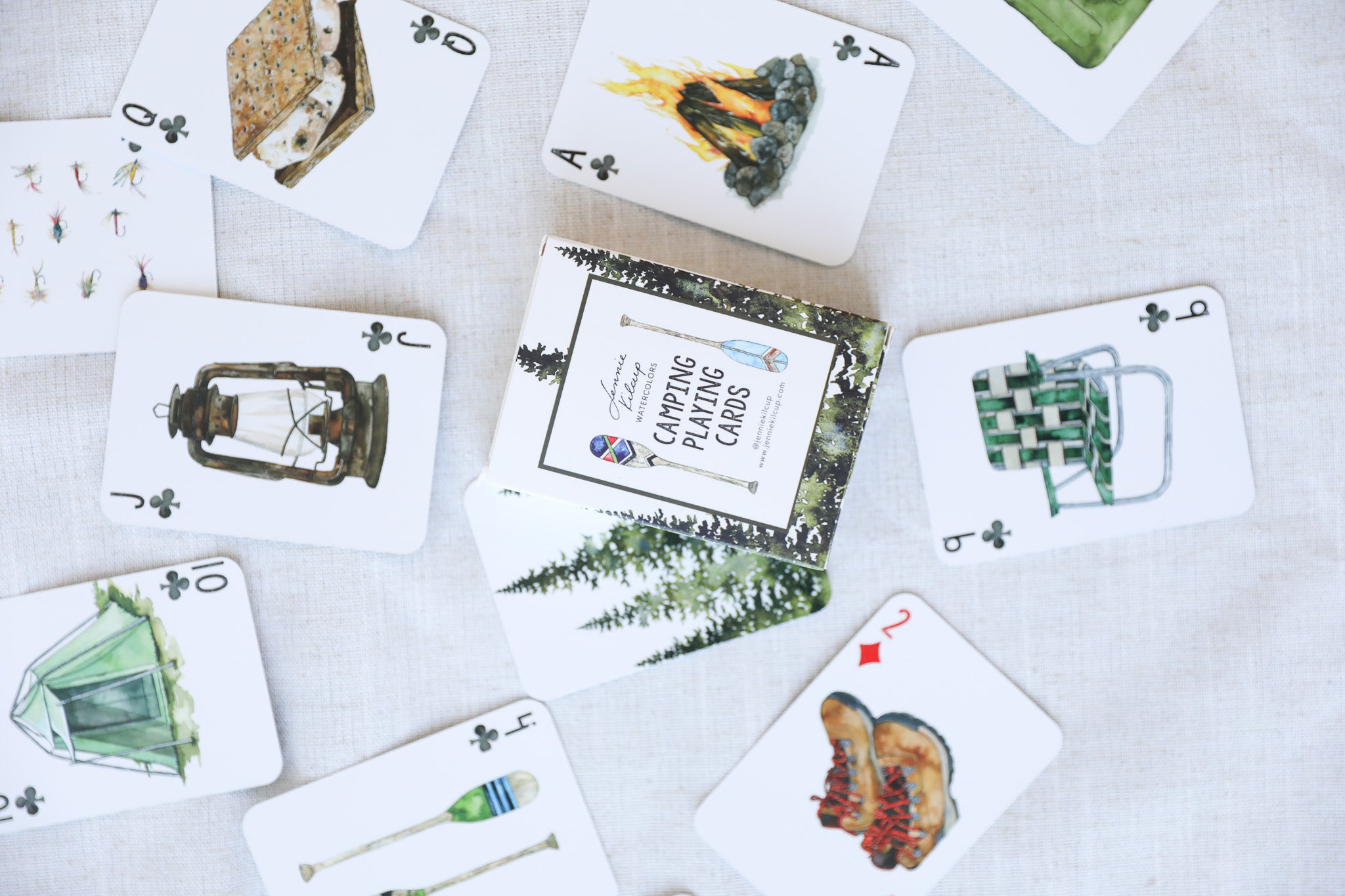 CAMPING PLAYING CARDS