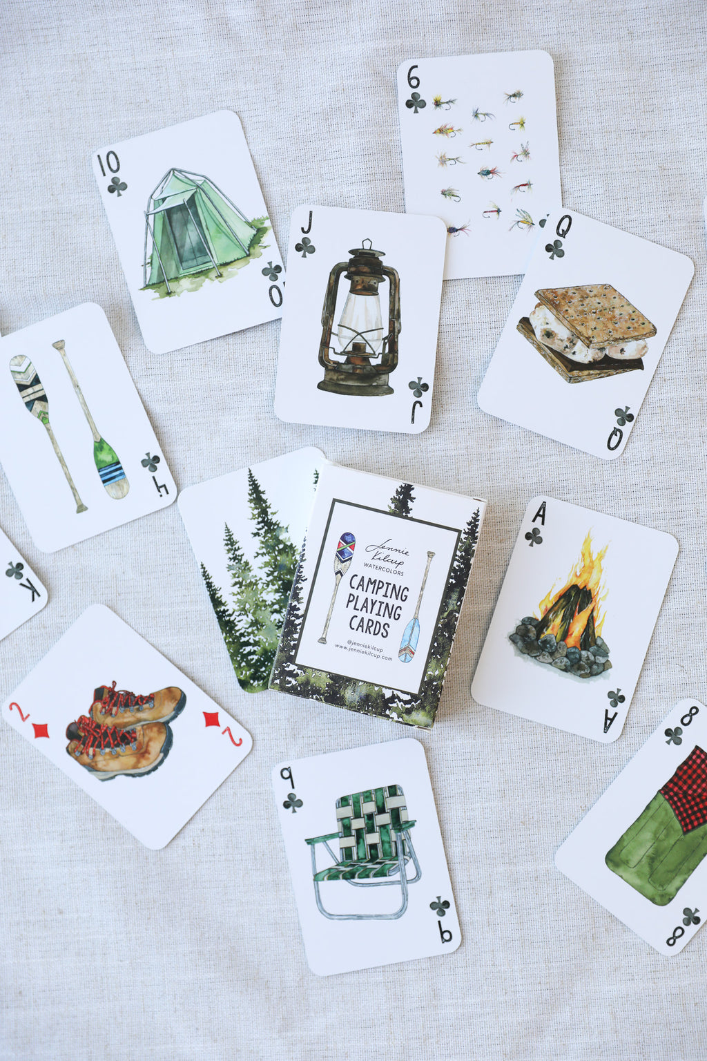 CAMPING PLAYING CARDS