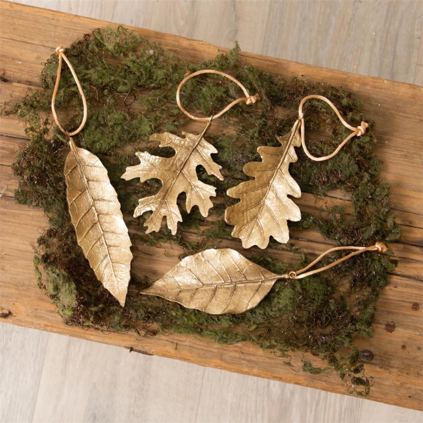 GOLD LEAF ORNAMENTS