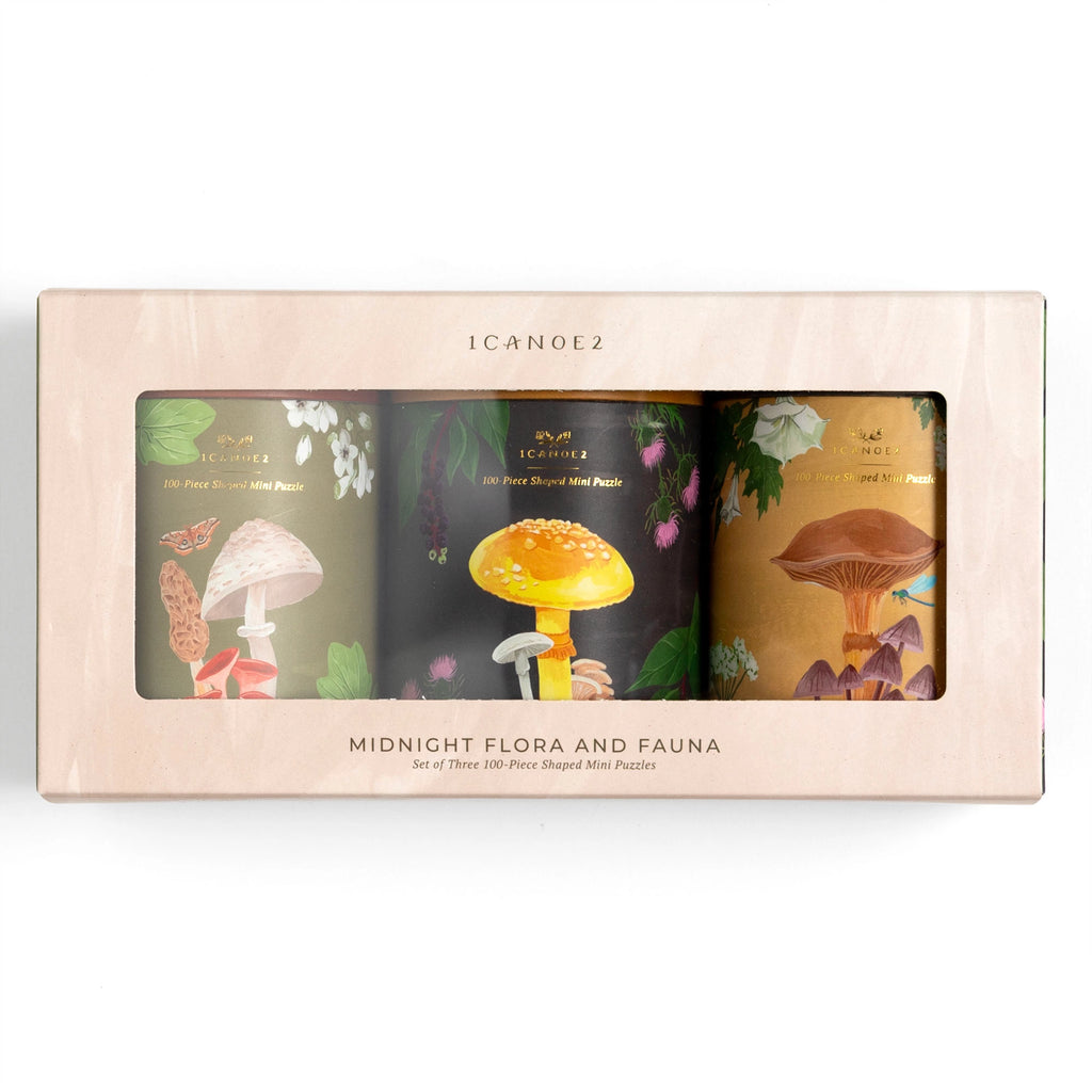 MIDNIGHT FLORA + FAUNA - 100 PIECE PUZZLES (SET OF 3)