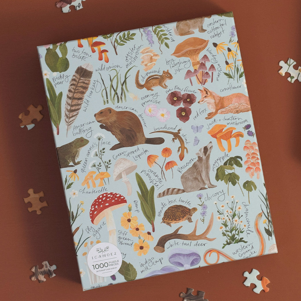 FLORA + FAUNA - 1,000 PIECE PUZZLE