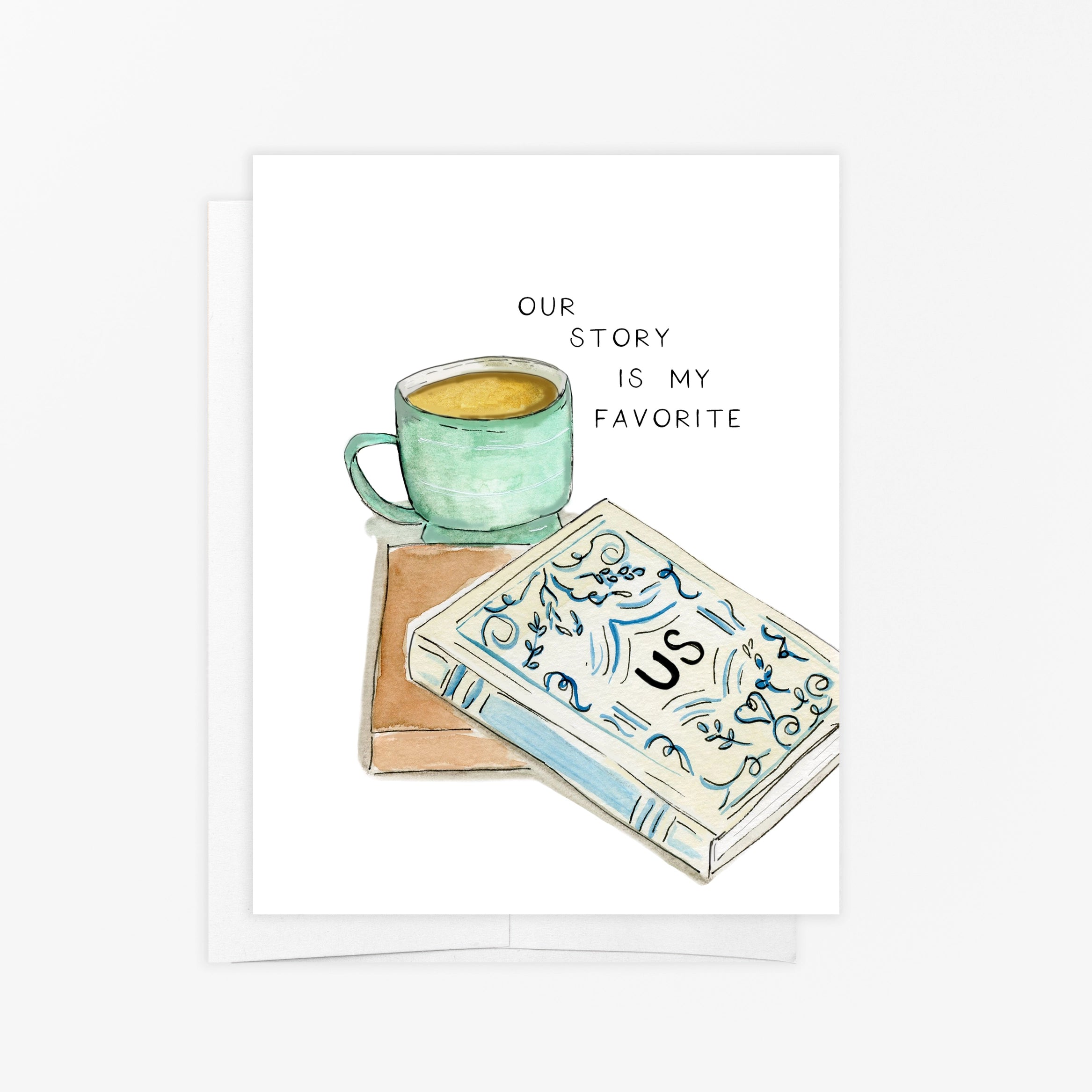 OUR LOVE STORY ANNIVERSARY CARD