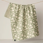 GEOMETRY LUXE KITCHEN TOWEL - SAGE BLOSSOM