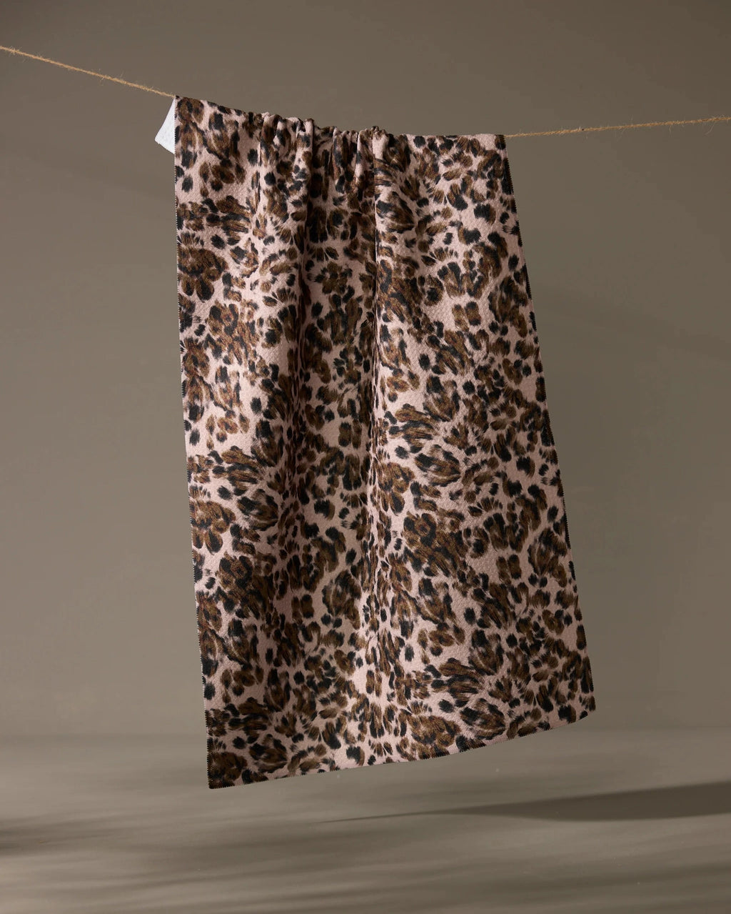 GEOMETRY TEA TOWEL - UMBER