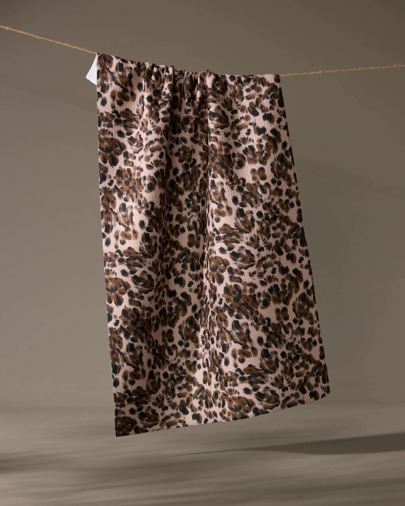 GEOMETRY TEA TOWEL - UMBER