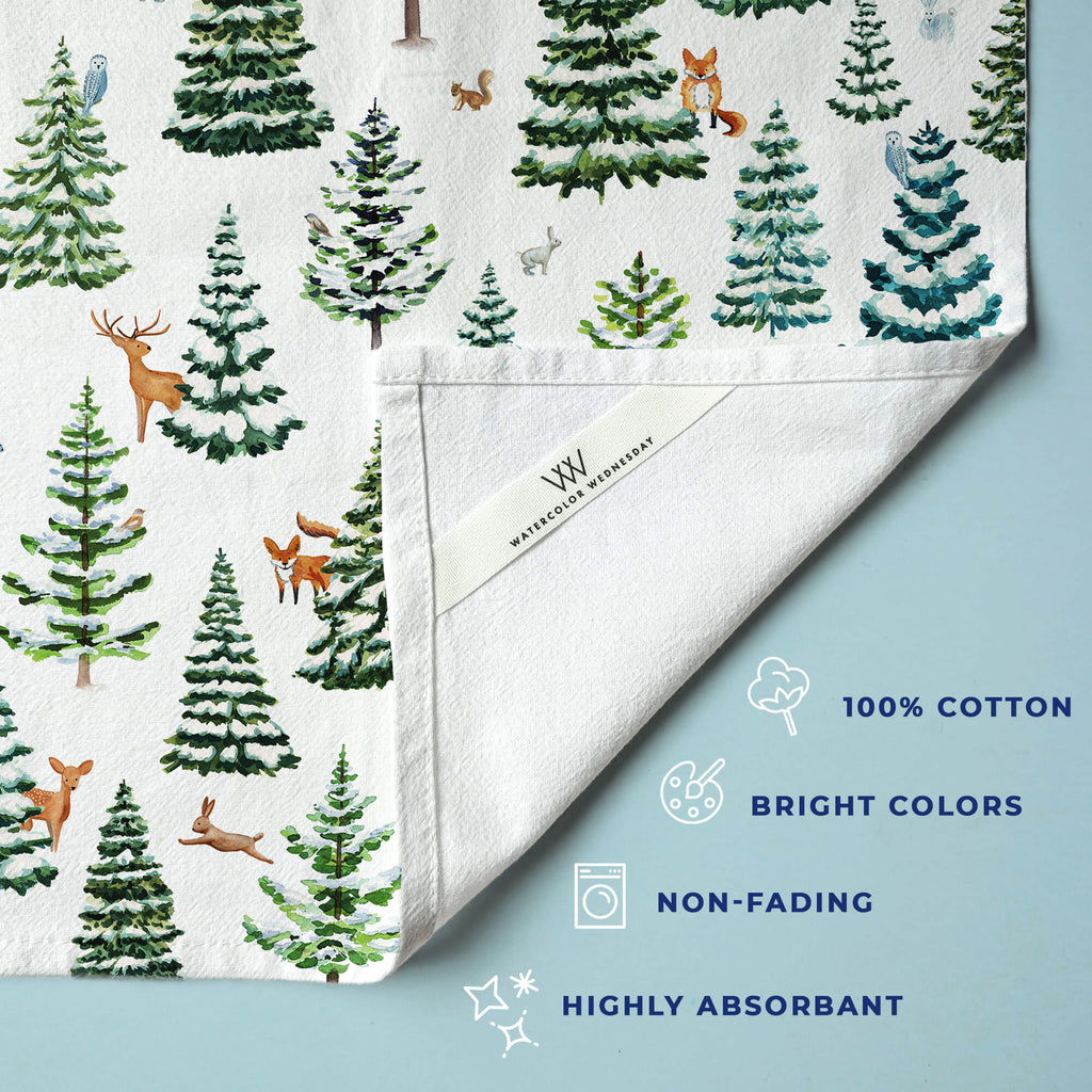 SNOWY WINTER TEA TOWEL