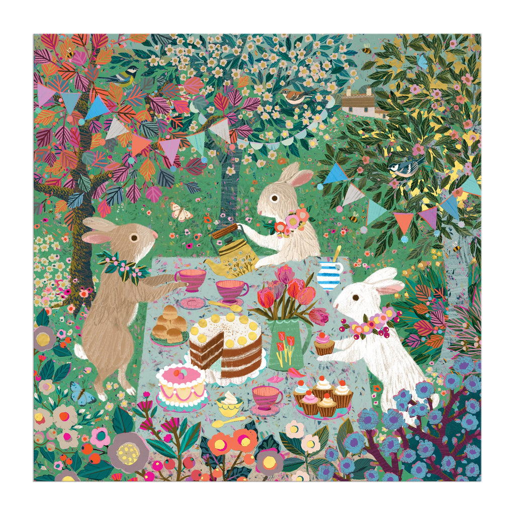 SPRING TEA PARTY - 500 PC. FOIL PUZZLE