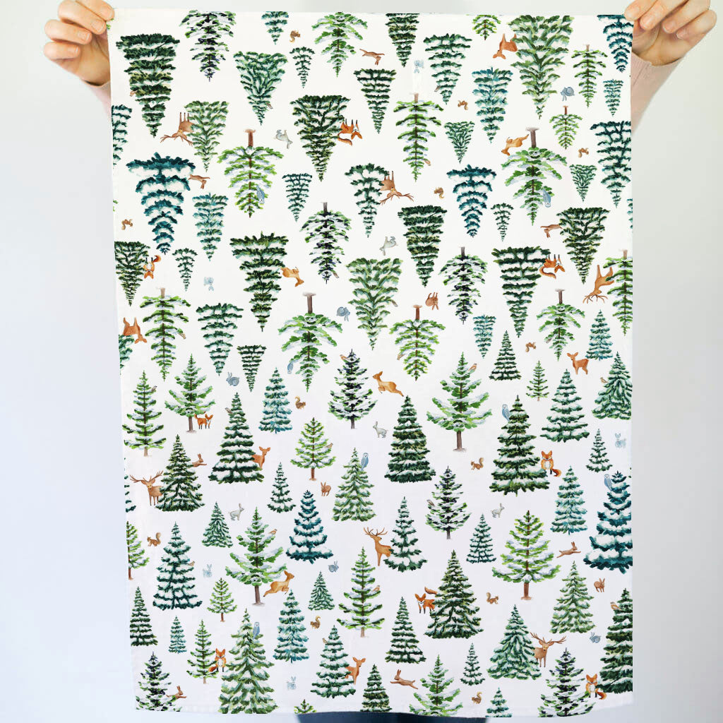 SNOWY WINTER TEA TOWEL
