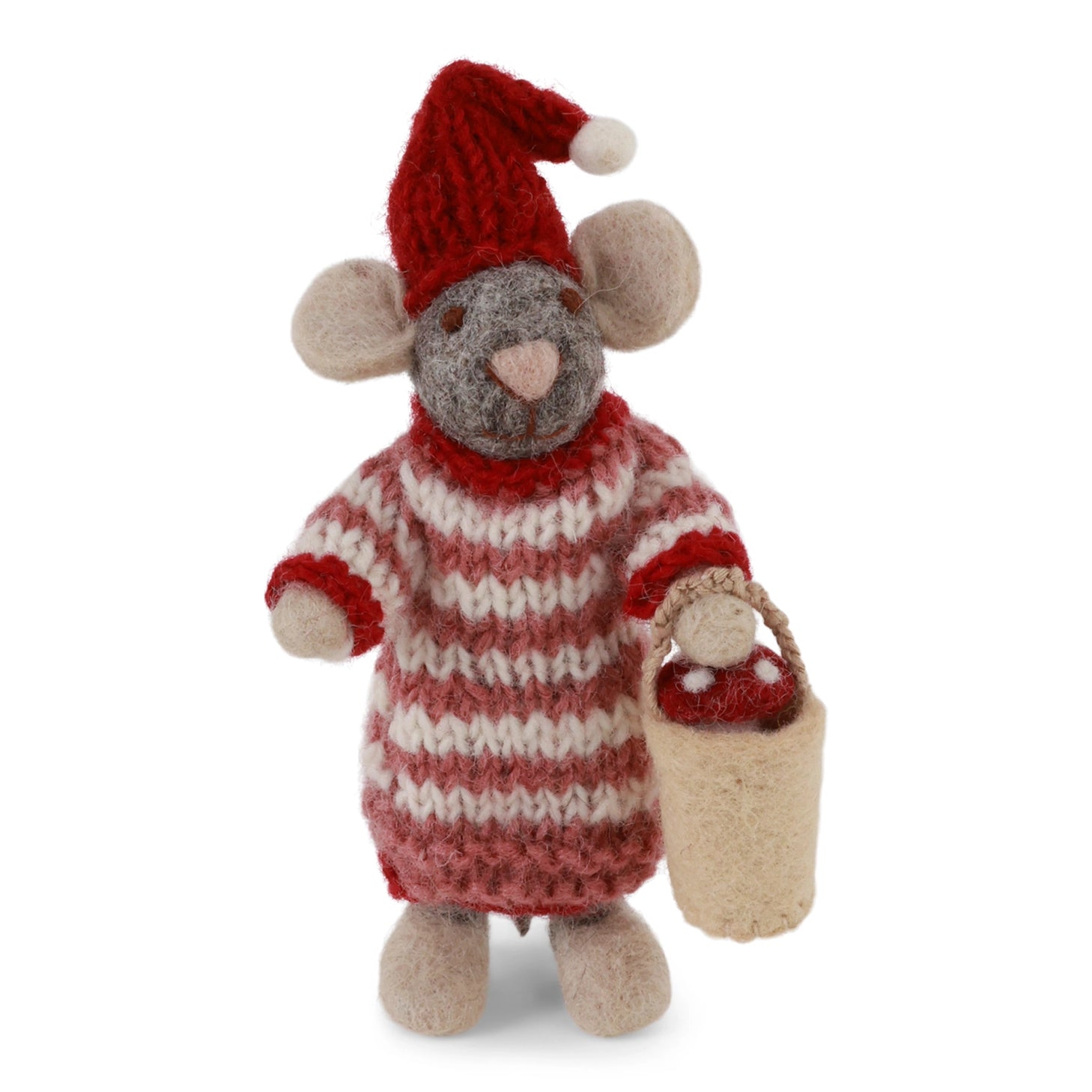 GIRL MOUSE WITH MUSHROOM BUCKET