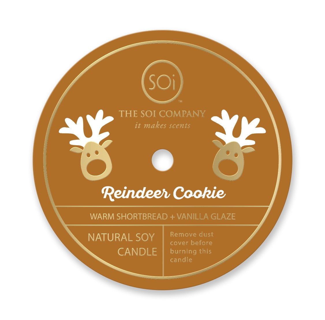 REINDEER COOKIE CANDLE