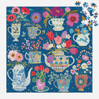 VICTORIA BALL POTTED TEACUPS 500 PC. FOIL PUZZLE