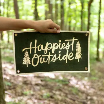 HAPPIEST OUTSIDE BANNER