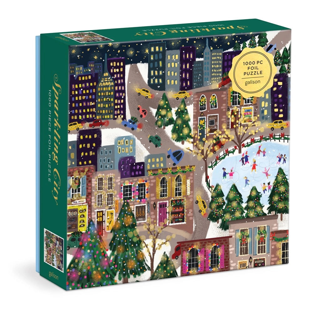 SPARKLING CITY 1000 PC. FOIL PUZZLE