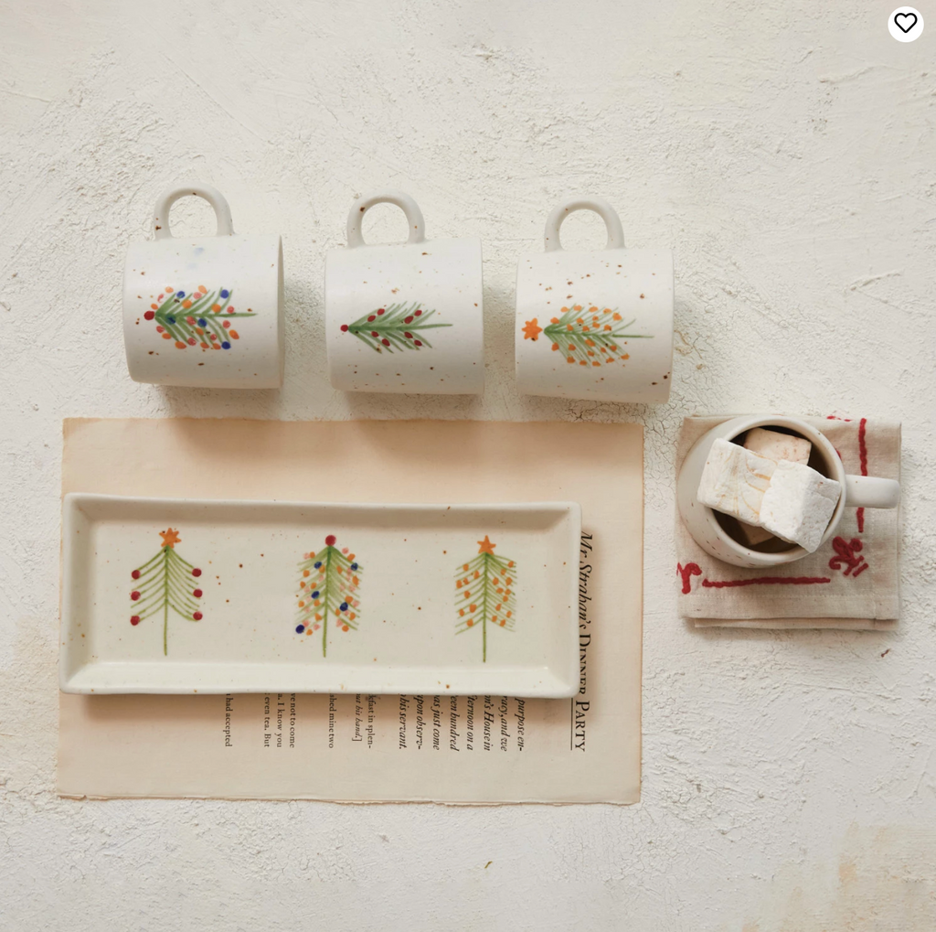 12 OZ. CHRISTMAS TREE MUGS