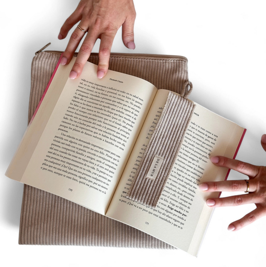 CORDUROY BOOK COVER + BOOK MARK