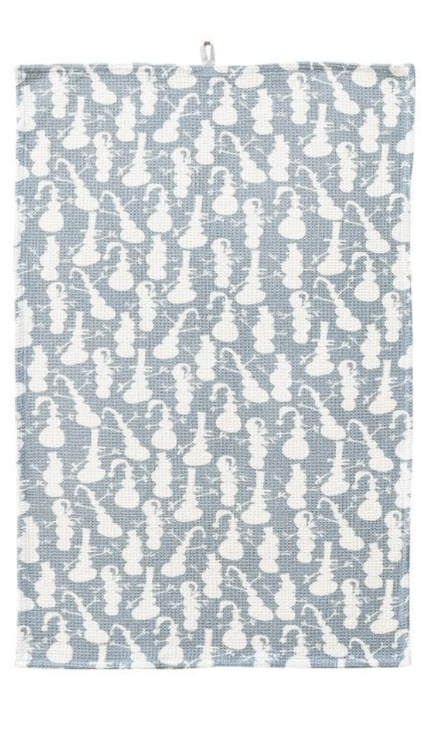 PRINTED WAFFLE TEA TOWEL