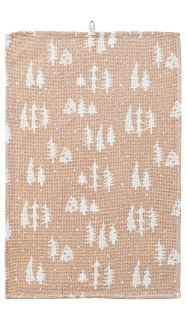PRINTED WAFFLE TEA TOWEL