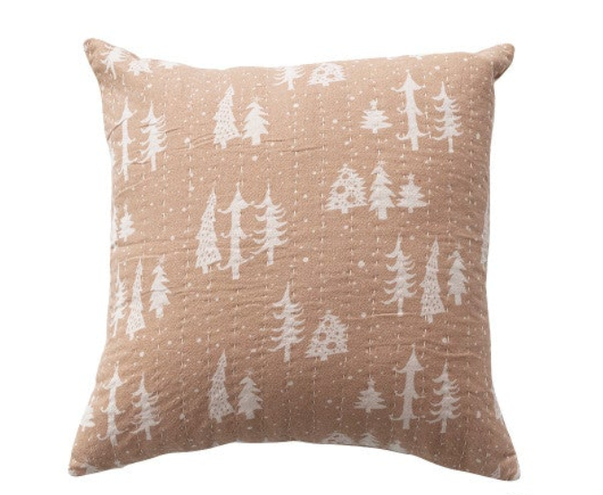 18" HAND EMBROIDERED PILLOW
