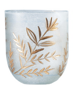 ETCHED GLASS TEALIGHT HOLDER