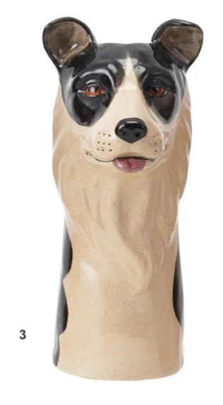 LOVE DOGS STONEWARE VASE