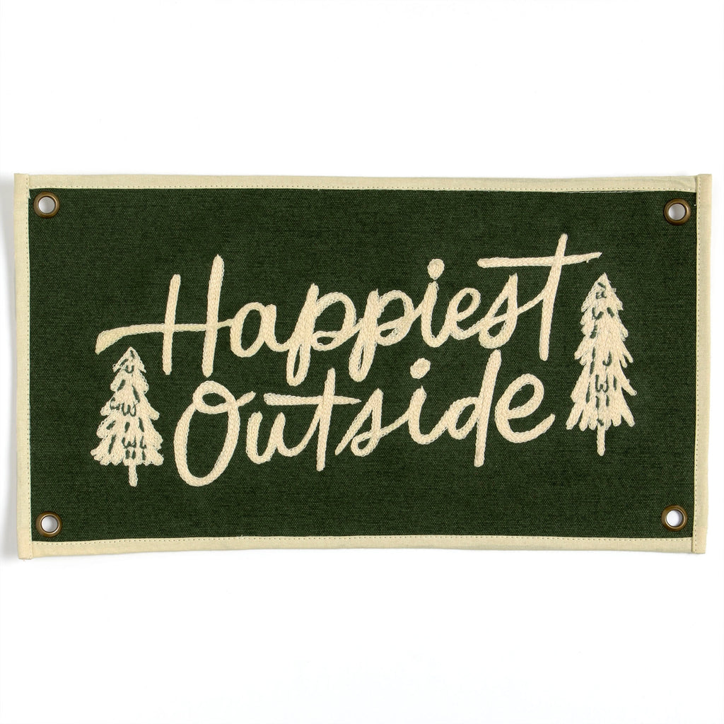 HAPPIEST OUTSIDE BANNER
