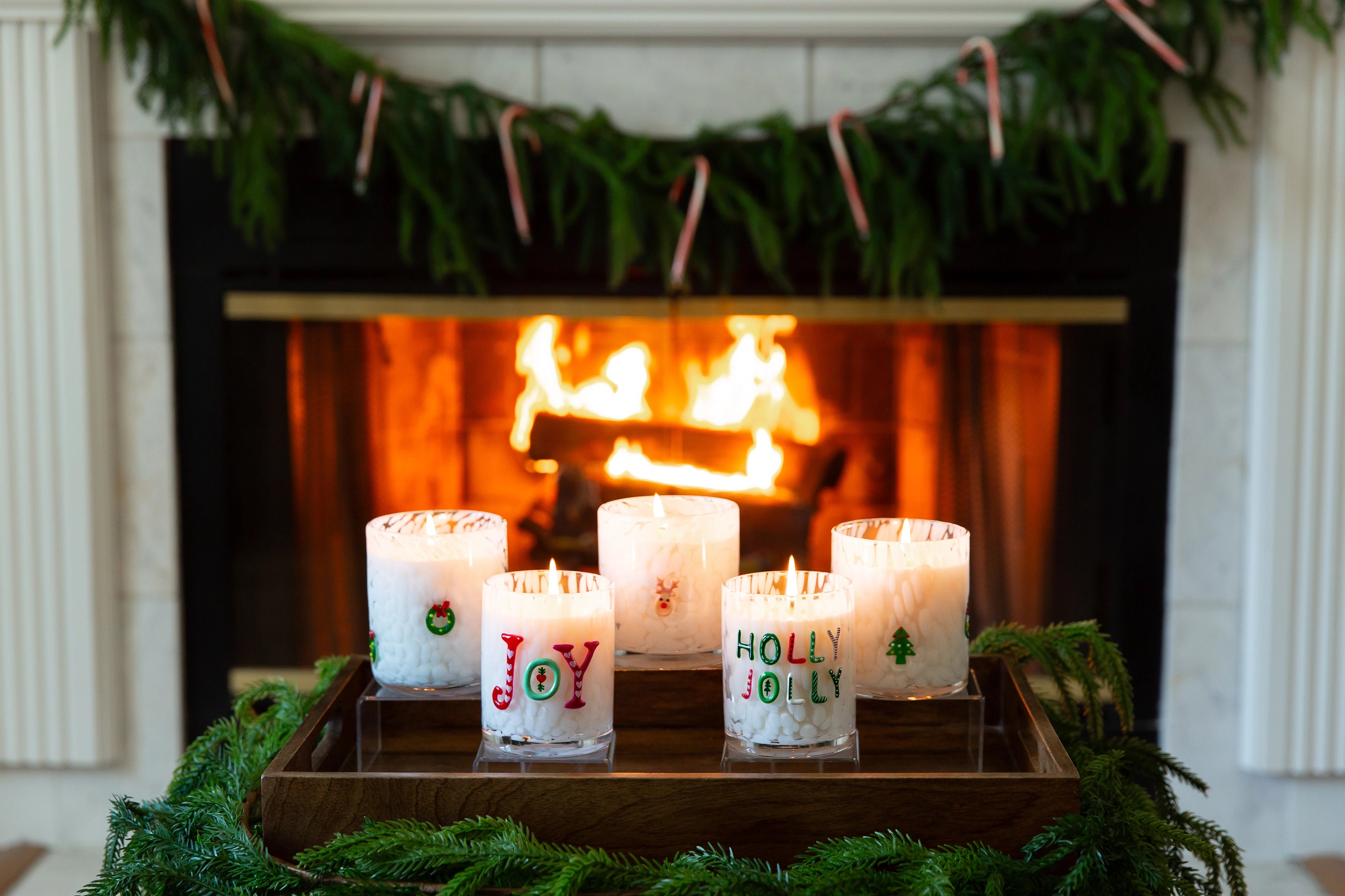MISTLETOE WREATH CANDLE