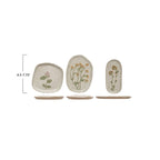 HAND-PAINTED STONEWARE PLATES