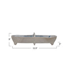 STONEWARE 2 SECTION DISH