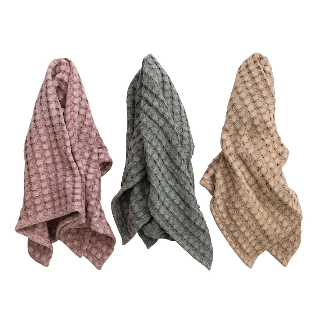 STONEWASHED COTTON TEA TOWELS