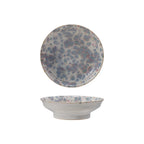 STONEWARE FOOTED BOWL