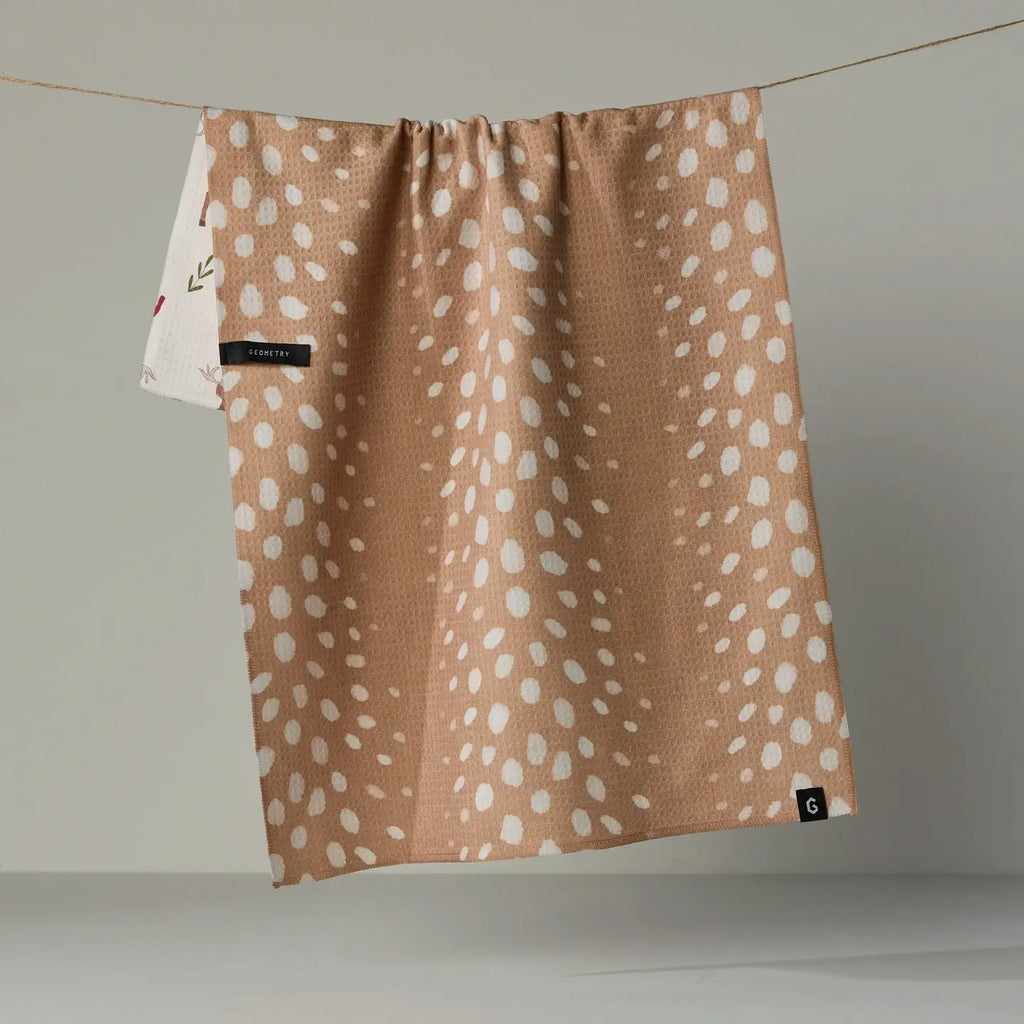 GEOMETRY LUXE KITCHEN TOWEL - WINTER REINDEER