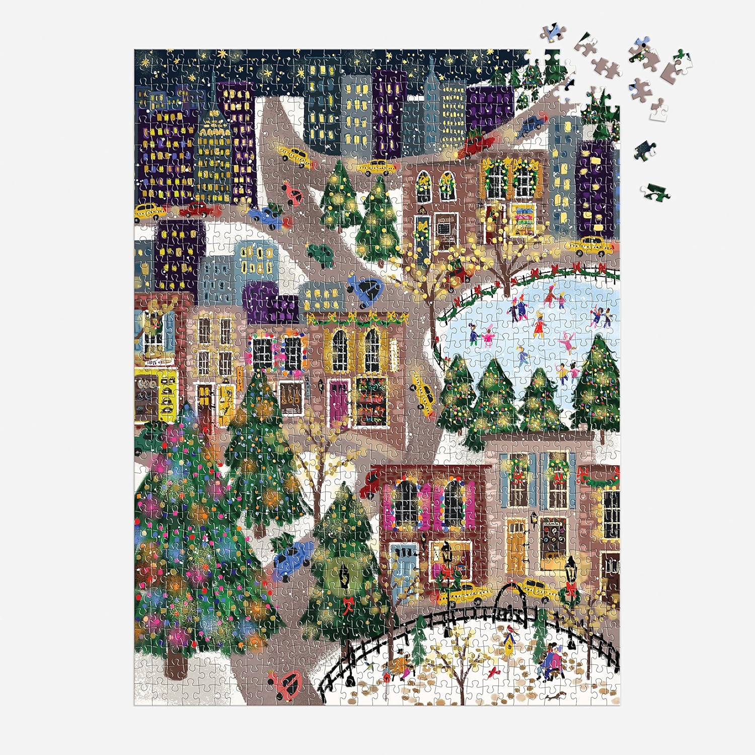 SPARKLING CITY 1000 PC. FOIL PUZZLE