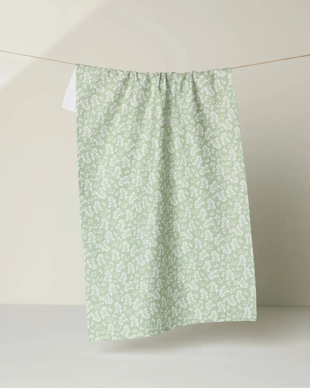 GEOMETRY TEA TOWEL - SAGE GARDEN