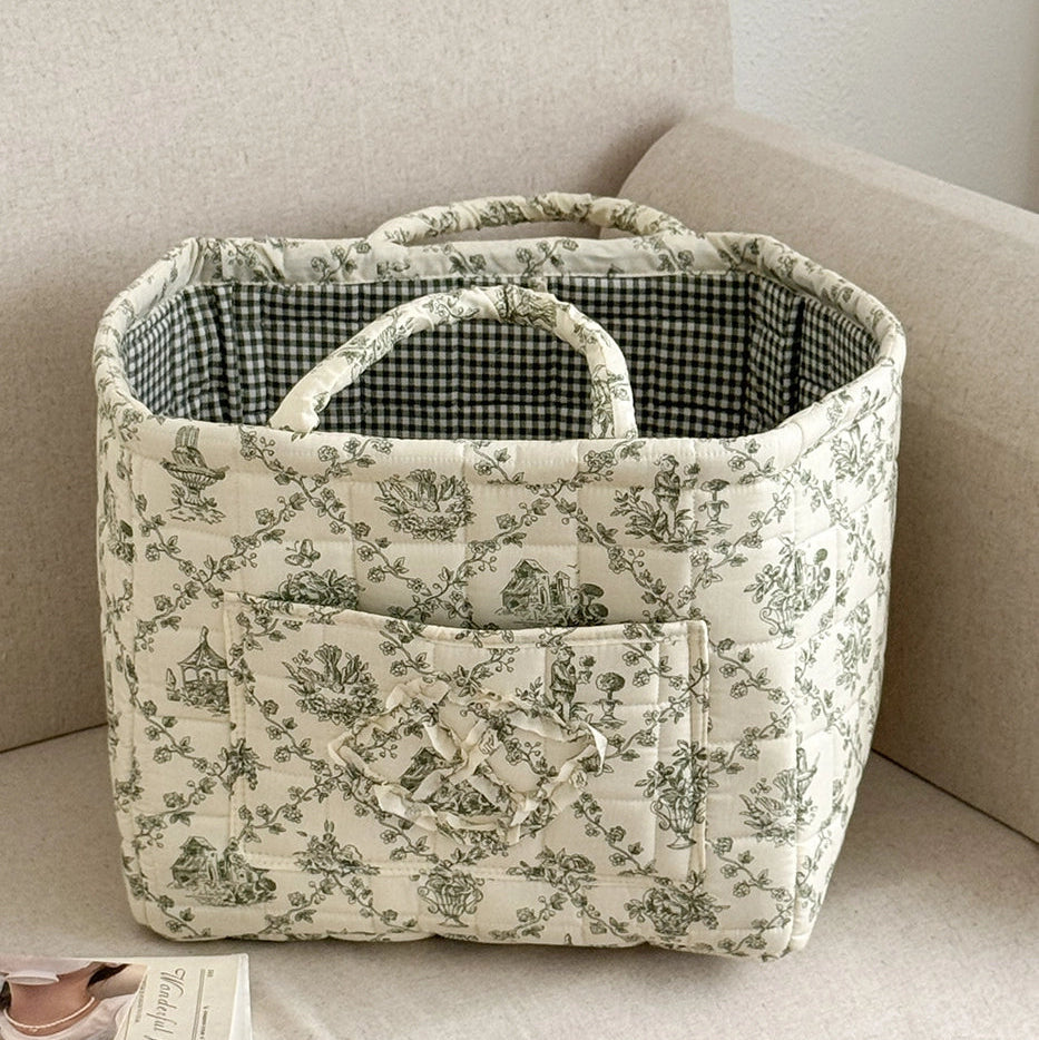 SUMMER MEADOW QUILTED BASKET