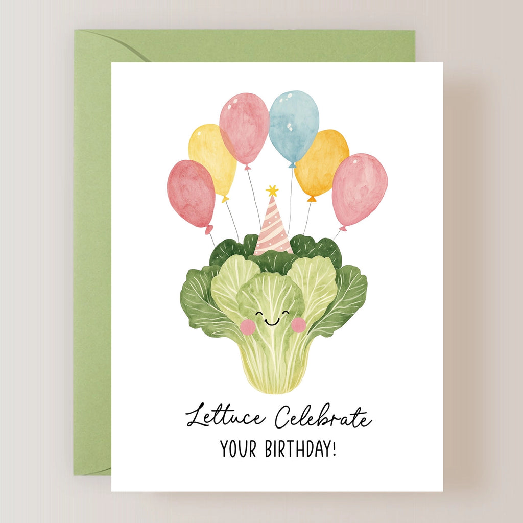 LETTUCE BIRTHDAY CARD