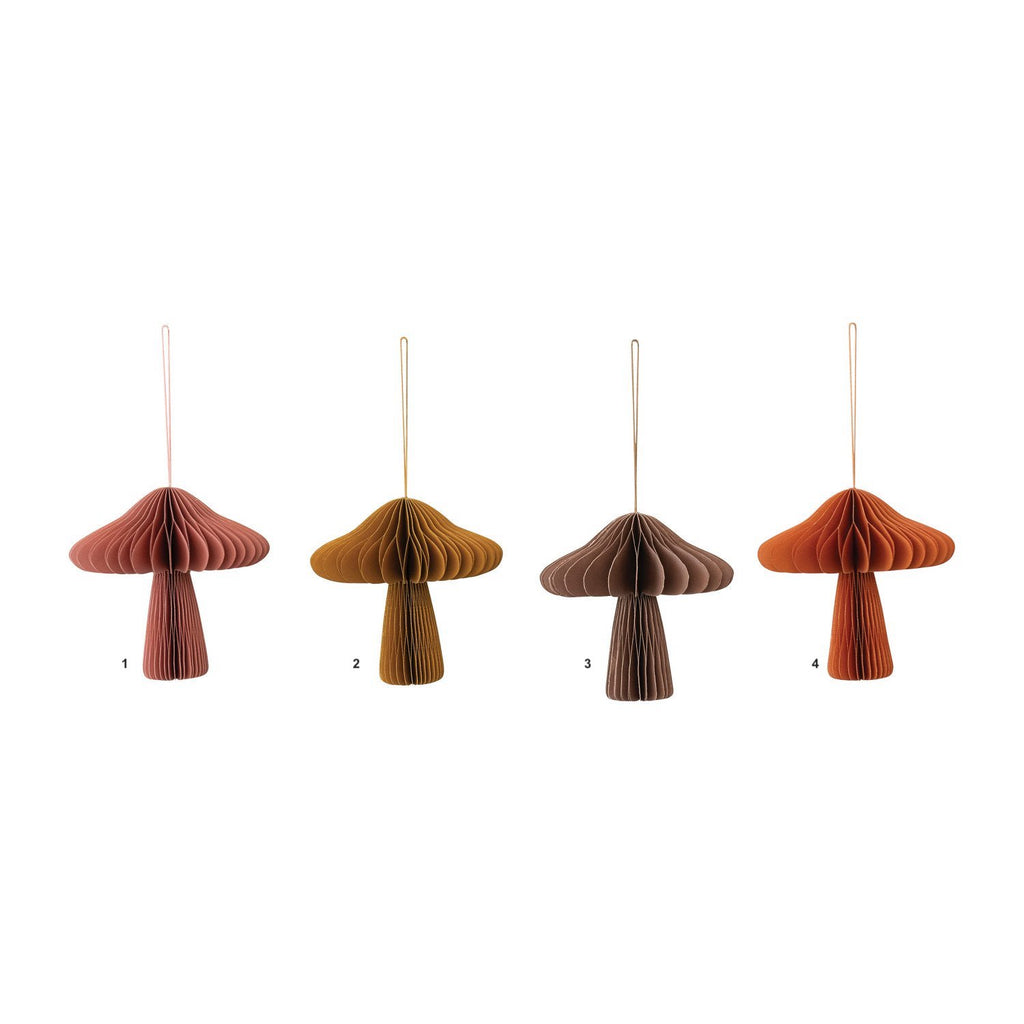 HONEYCOMB MUSHROOM ORNAMENT