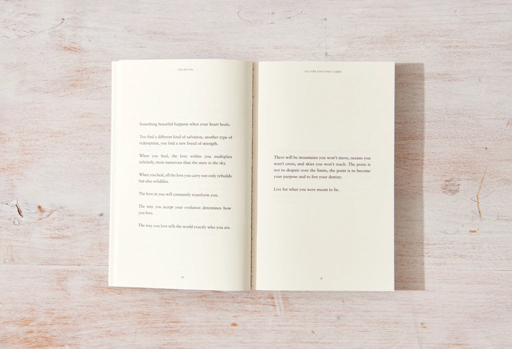 ALL THE LOVE YOU CARRY BOOK