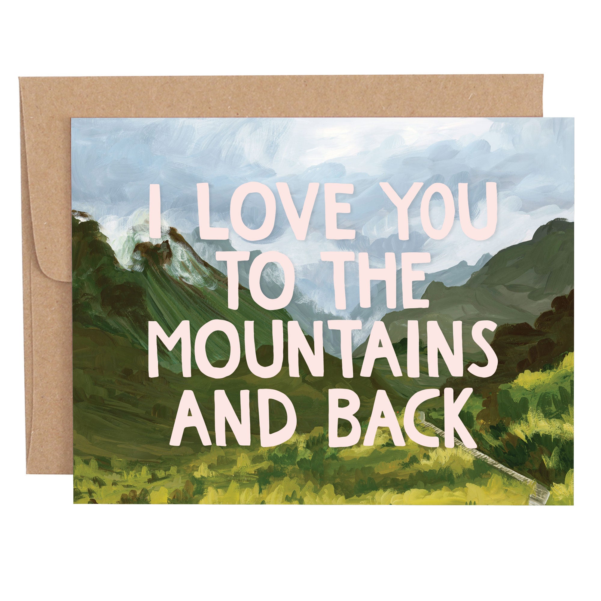 PINK MOUNTAINS AND BACK CARD