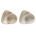 STONEWARE CRACKER AND SOUP BOWL