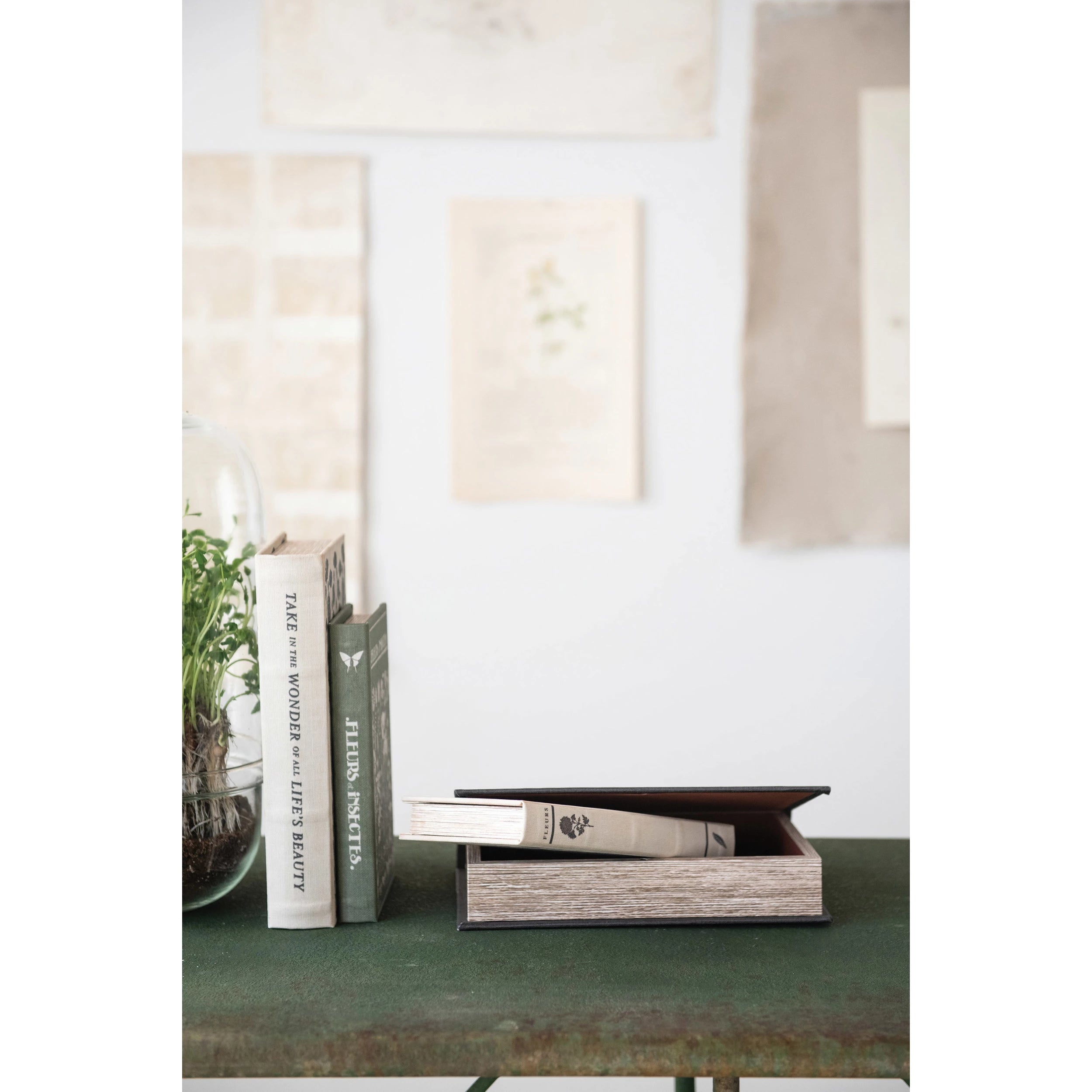 CANVAS BOOK STORAGE BOXES