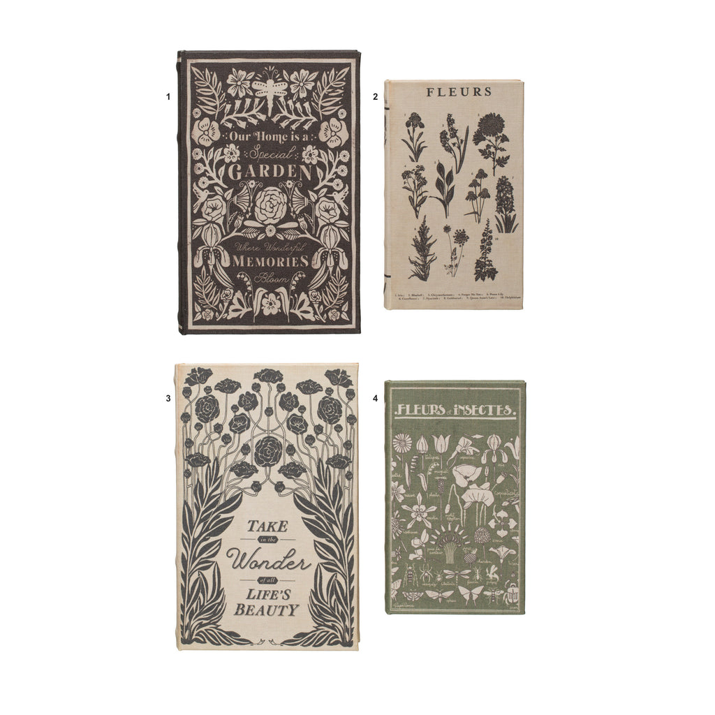 CANVAS BOOK STORAGE BOXES